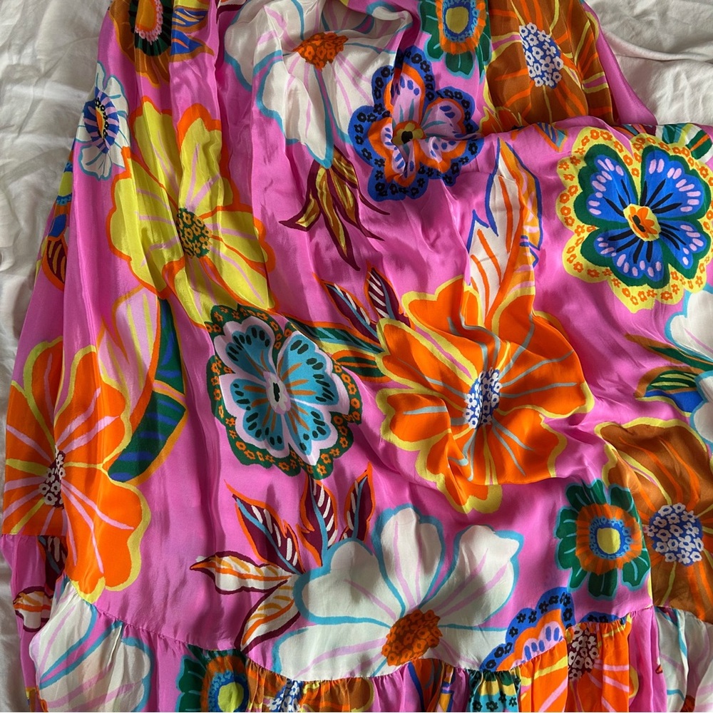 FARM Rio Pink Floral One-Shoulder Maxi Dress - Picture 7 of 8